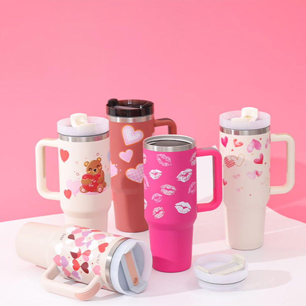 Stay Cozy Anywhere: Insulated Stainless Steel Tumbler - Ideal Valentine's Gift for Coffee Aficionados!